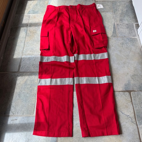 Crane Safety Red Reflective Cargo Pants
36×32 - Hi-Vis‎ Workwear Utility PPE - Picture 2 of 5